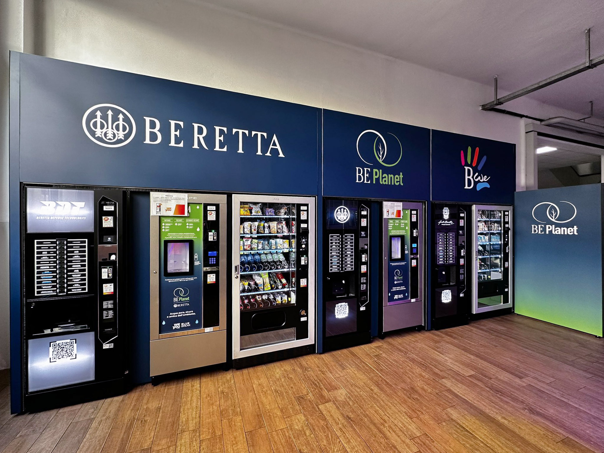 distributori automatici personalizzati per Beretta Brescia