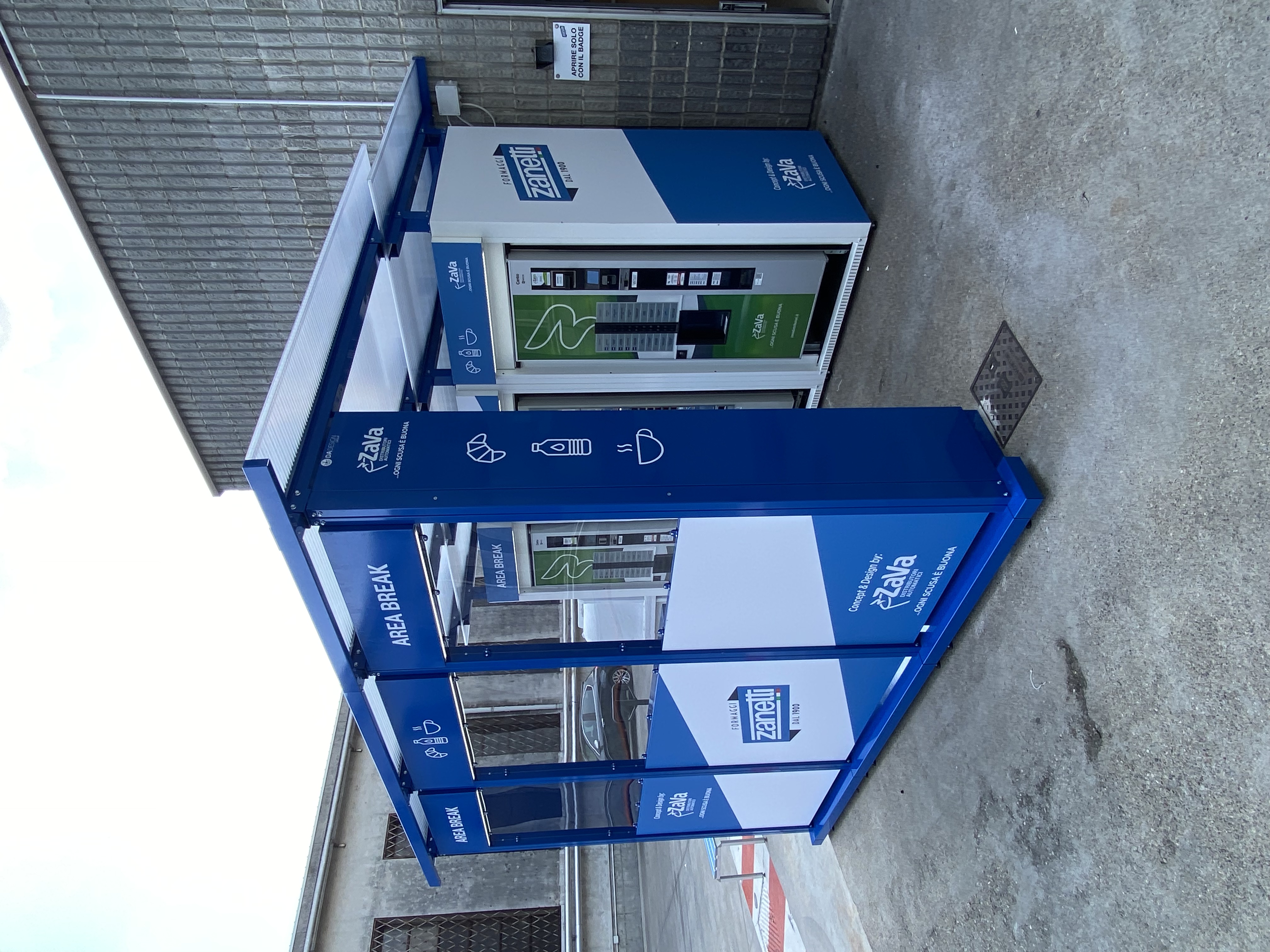 area break esterna per Zanetti Spa a Bergamo
