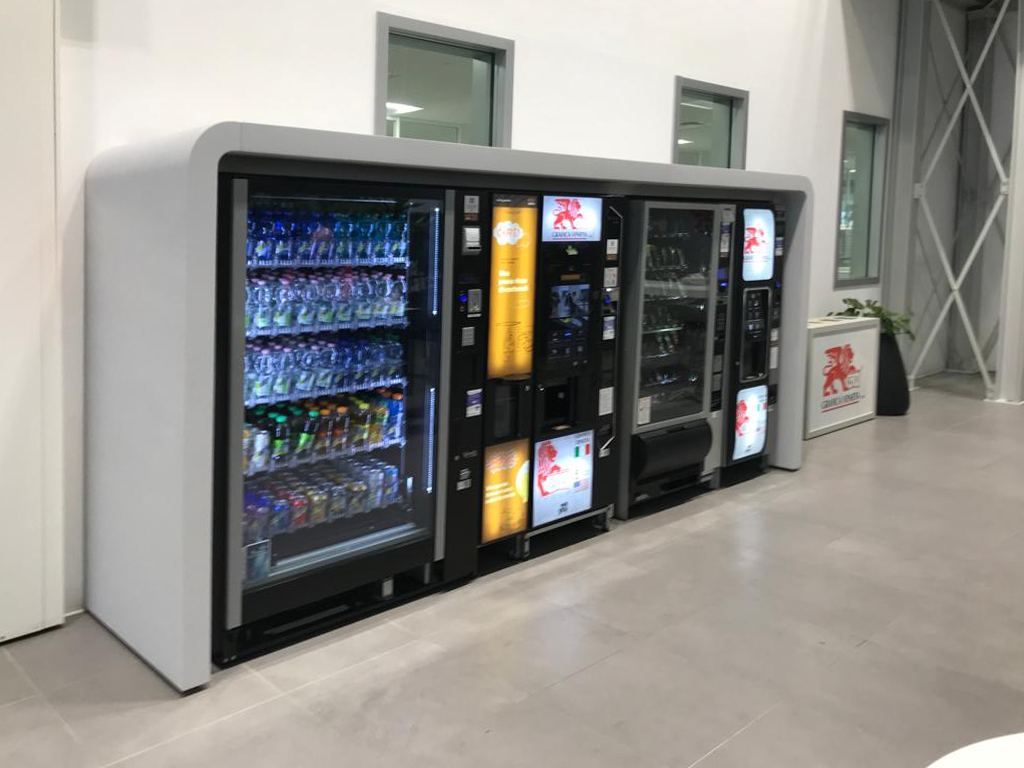area break con struttura personalizzata per Grafica Veneta S.p.A. a Padova