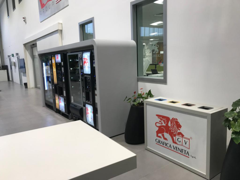 area ristoro personalizzata per Grafica Veneta S.p.A. a Padova